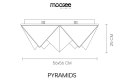 MOOSEE lampa sufitowa / plafon PYRAMIDS złota