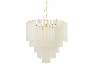 LAMPA WISZĄCA MOOSEE AURELIA 60 ZŁOTA, SZKLANA, NOWOCZESNA, SALON, 12XE14