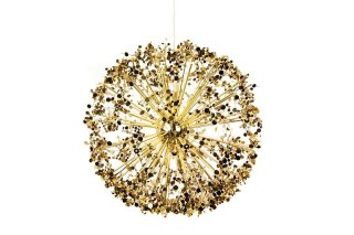 LAMPA WISZĄCA MOOSEE CROMATO 50 ZŁOTA, DMUCHAWIEC, NOWOCZESNA, SALON, 12XG9