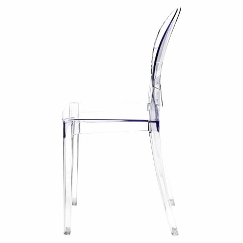 PRZEZROCZYSTE KRZESŁO DO JADALNI, KLASYCZNE, WYTRZYMAŁE, DO KUCHNI