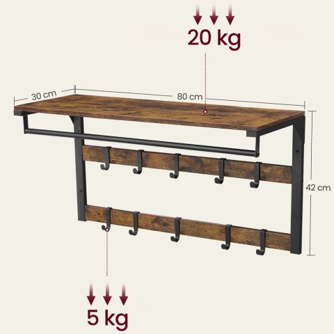 Półka z Wieszakami - LCR201B01