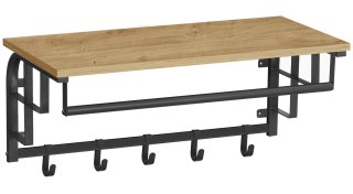 PÓŁKA WISZĄCA VELARIS, REGAŁ NA KSIĄŻKI, ŚCIENNA, DO SALONU, BIAŁA, LOFT
