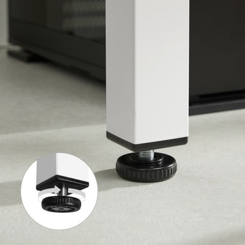 Stół TESSA 120cm x 60cm - biały / białe nogi