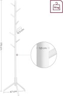 Wieszak Stojący Podłogowy - RCR04WT