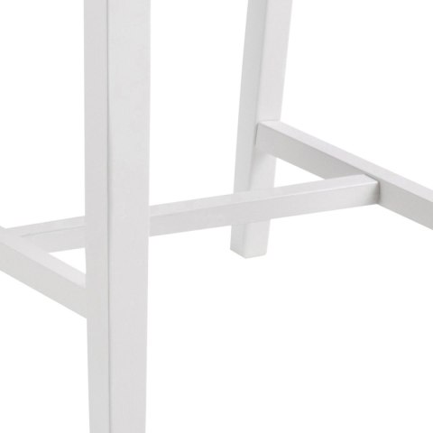 BIAŁE DREWNIANE KRZESŁO DO JADALNI, DO KUCHNI, KLASYCZNE, VINTAGE, PATYCZAK