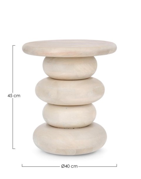 BIZZOTTO stolik kawowy LOPEZ 40 beżowy