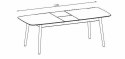 STÓŁ DREWNIANY LEGNO, ROZKŁADANY, ORZECH, DO SALONU, JADALNI, 90X220 CM