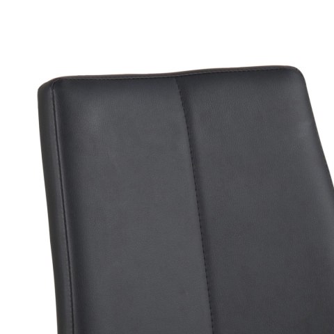 ELEGANCKIE KRZESŁO DO JADALNI, CZARNE, CHROM, DO KUCHNI, DO JADALNI