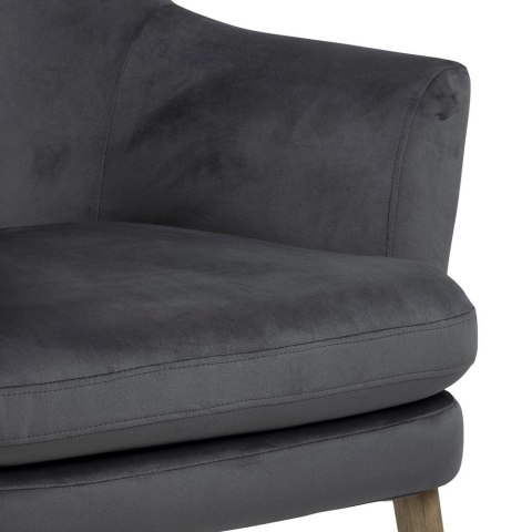 FOTEL DO SALONU, LOKALU, GRAFITOWY, CZARNY METAL, LOFT, WYGODNY