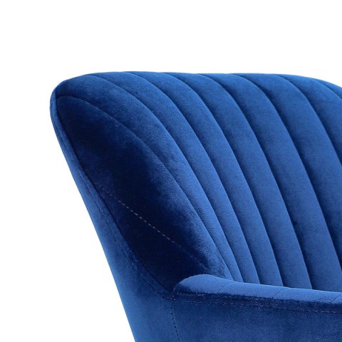 GRANATOWE KRZESŁO GLAMOUR Z PODŁOKIETNIKAMI, DO SALONU, ELEGANCKIE