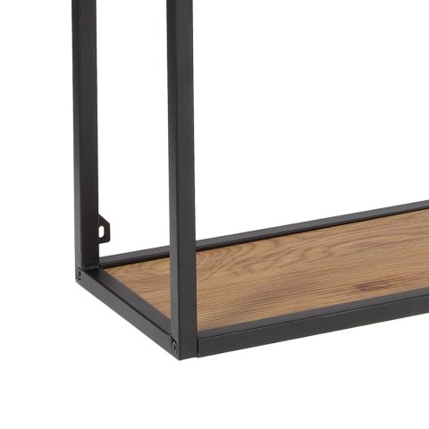 INDUSTRIALNY REGAŁ DENMARK VIII DĄB, LOFT, 5 PÓŁEK, CZARNY METAL