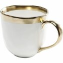KUBKI KOMPLET 4 SZT AURELIA KARE 400ML, PORCELANA, BIAŁO-ZŁOTE, ZMYWARKA
