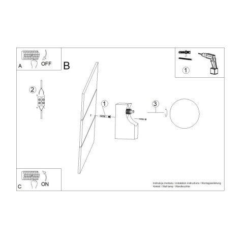 Kinkiet BULBO naturalne drewno
