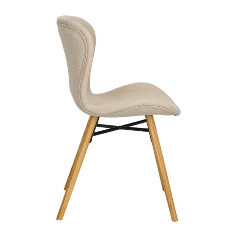 Krzesło BRETANIA, BEŻOWE, ELEGANCKIE, VINTAGE