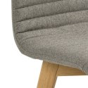 Krzesło Elven - JASNE SZARE, DĄB, TAPICEROWANE