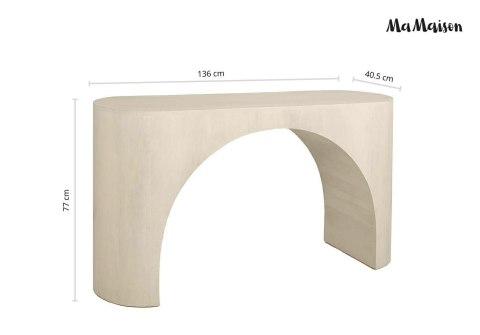 MINIMALISTYCZNA KONSOLA BOHO, DREWNO MANGO, NOWOCZESNA, ELEGANCKA DO SALONU