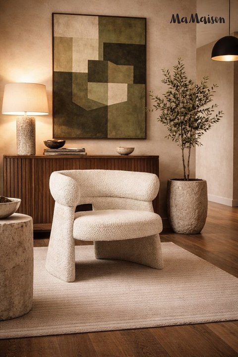 MaMaison fotel MADAME beżowy