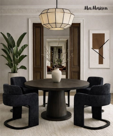 MaMaison krzesło BORA czarne