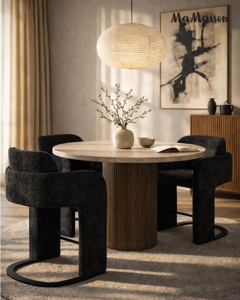 MaMaison krzesło BORA czarne