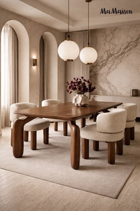 MaMaison stół jadalniany ORIZON 200 brązowy / drewno