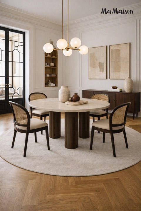 MaMaison stół jadalniany RAGNO 120 drewno / marmur