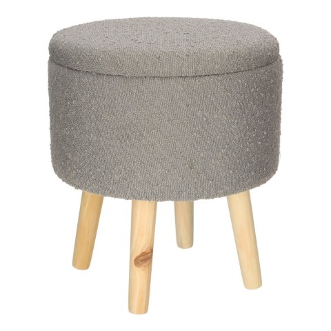 Stołek Neely L ze schowkiem szary jasny