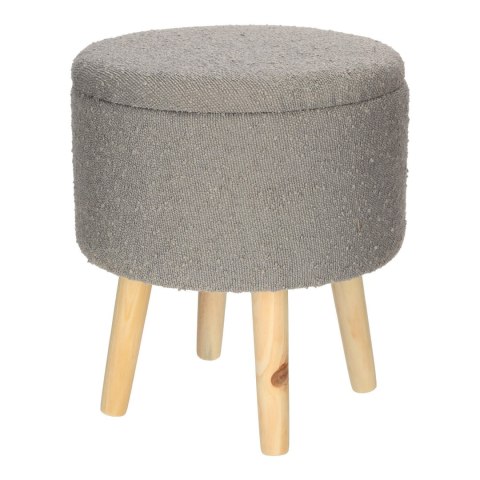 Stołek Neely L ze schowkiem szary jasny