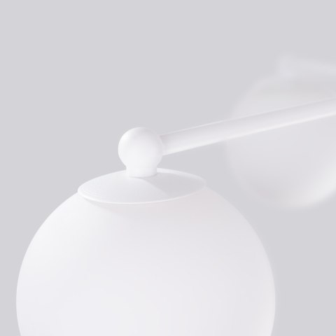 LAMPA SUFITOWA ŻYRANDOL LUMINOS, CZARNA, BIAŁY KLOSZ, NOWOCZESNA, SALON