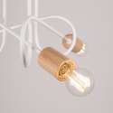 LAMPA SUFITOWA KINKIET LUMINOS, DREWNO, METAL, E27, LOFT, NOWOCZESNA