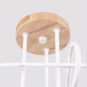 LAMPA SUFITOWA KINKIET LUMINOS, DREWNO, METAL, E27, LOFT, NOWOCZESNA