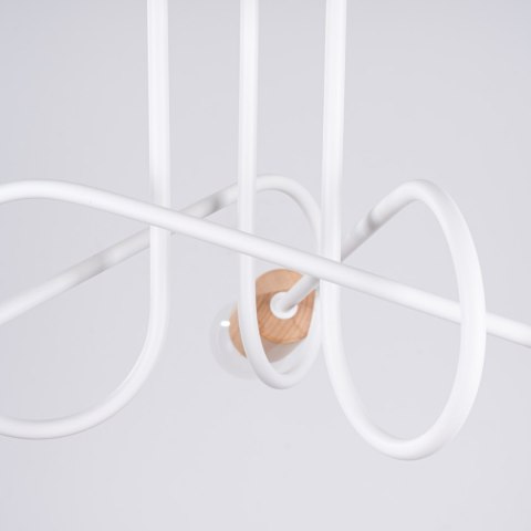 LAMPA SUFITOWA KINKIET LUMINOS, DREWNO, METAL, E27, LOFT, NOWOCZESNA