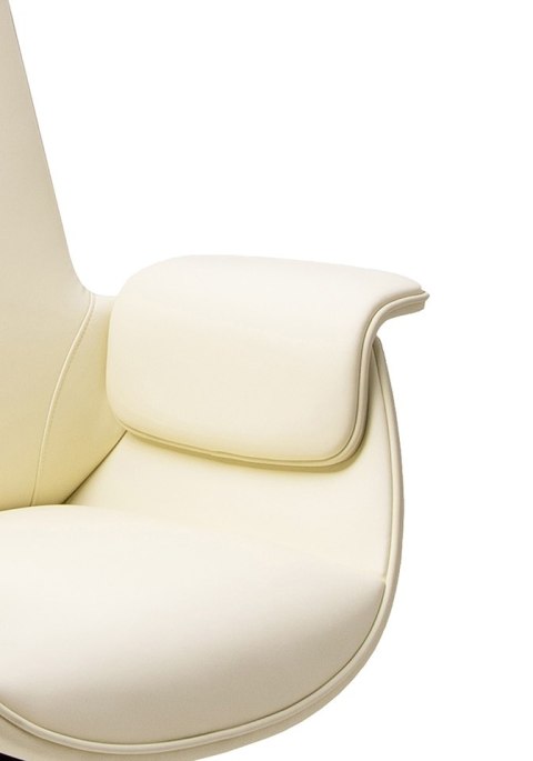 FOTEL BIUROWY AURELIA BEŻOWY, WYGODNY, OBROTOWY, DO BIURA, GABINETU