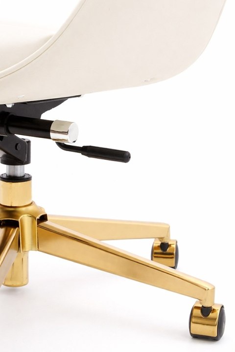 FOTEL BIUROWY AURELIA BEŻOWY, WYGODNY, OBROTOWY, DO BIURA, GABINETU