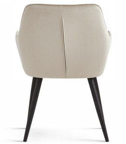 Krzesło VARSI - aksamit beż / nogi czarne x 1