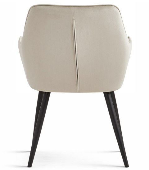 Krzesło VARSI - aksamit beż / nogi czarne x 1