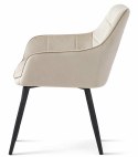 Krzesło VARSI - aksamit beż / nogi czarne x 1