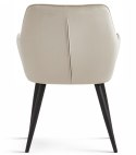 Krzesło VARSI - aksamit beż / nogi czarne x 2