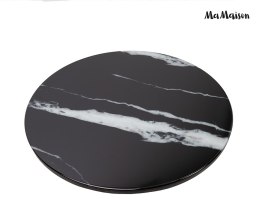 STOLIK KAWOWY ŁAWA GEOMETRA, OKRĄGŁY, CZARNY, 100 CM, DO SALONU, LOFT