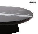 STOLIK KAWOWY ŁAWA GEOMETRA, OKRĄGŁY, CZARNY, 100 CM, DO SALONU, LOFT