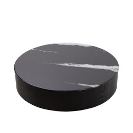 STOLIK KAWOWY OKRĄGŁY NUVOLA MAMAISON, ŁAWA CZARNY, DO SALONU, LOFT, 100 CM