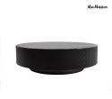 STOLIK KAWOWY OKRĄGŁY NUVOLA MAMAISON, ŁAWA CZARNY, DO SALONU, LOFT, 100 CM