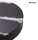 STOLIK KAWOWY OKRĄGŁY NUVOLA MAMAISON, ŁAWA CZARNY, DO SALONU, LOFT, 100 CM