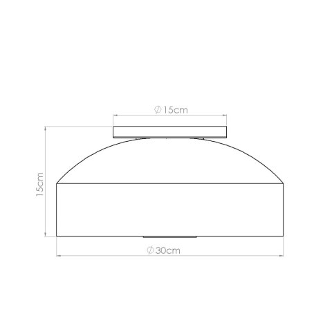 Plafon OMIQ zielony oliwkowy