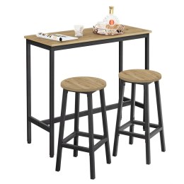 Stół Barowy + 2 Taborety - artisan - LBT219B88