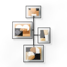 UMBRA zestaw 4 ramek na zdjęcia FLUTE WALL czarny