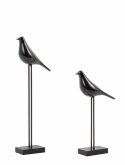 Zestaw 2 dekoracji SHP BIRDY czarna