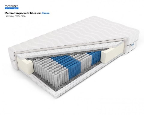 Materac luxpocket z lateksem Ksena