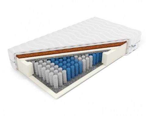 MATERAC KIESZENIOWY POCKET FORTEZZA, H2/H4, PODWÓJNY KOKOS, 7 STREF, 18 CM