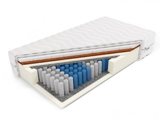 MATERAC KIESZENIOWY POCKET DORMIO, LATEKS 4CM, KOKOS, H2/H3, 22 CM, 7 STREF