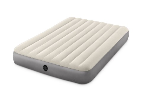 Materac welurowy do spania dwuosobowy dmuchany 203x152 cm INTEX 64103